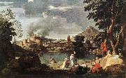 Nicolas Poussin Landscape with Orpheus and Euridice china oil painting reproduction